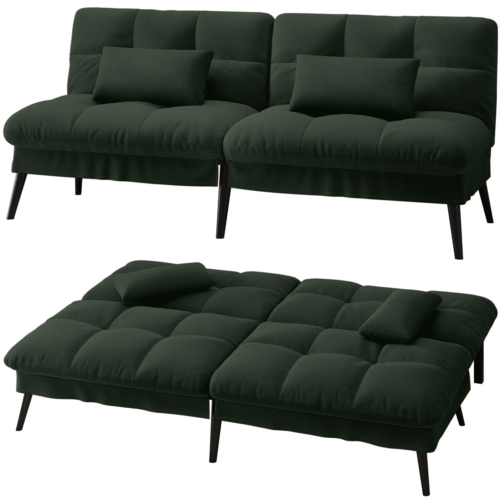 Sofa Schlafsofa, BLAU für Schlafzimmer und Bett – Detailansicht 32