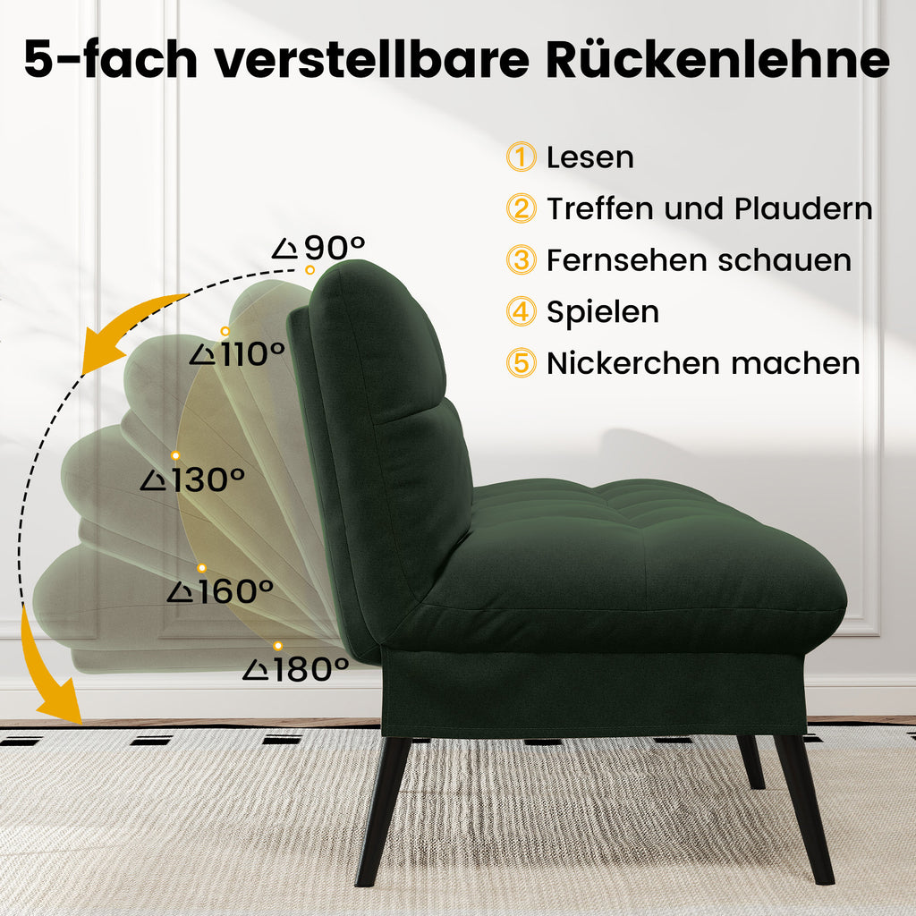 Sofa Schlafsofa, BLAU für Schlafzimmer und Bett – Detailansicht 33