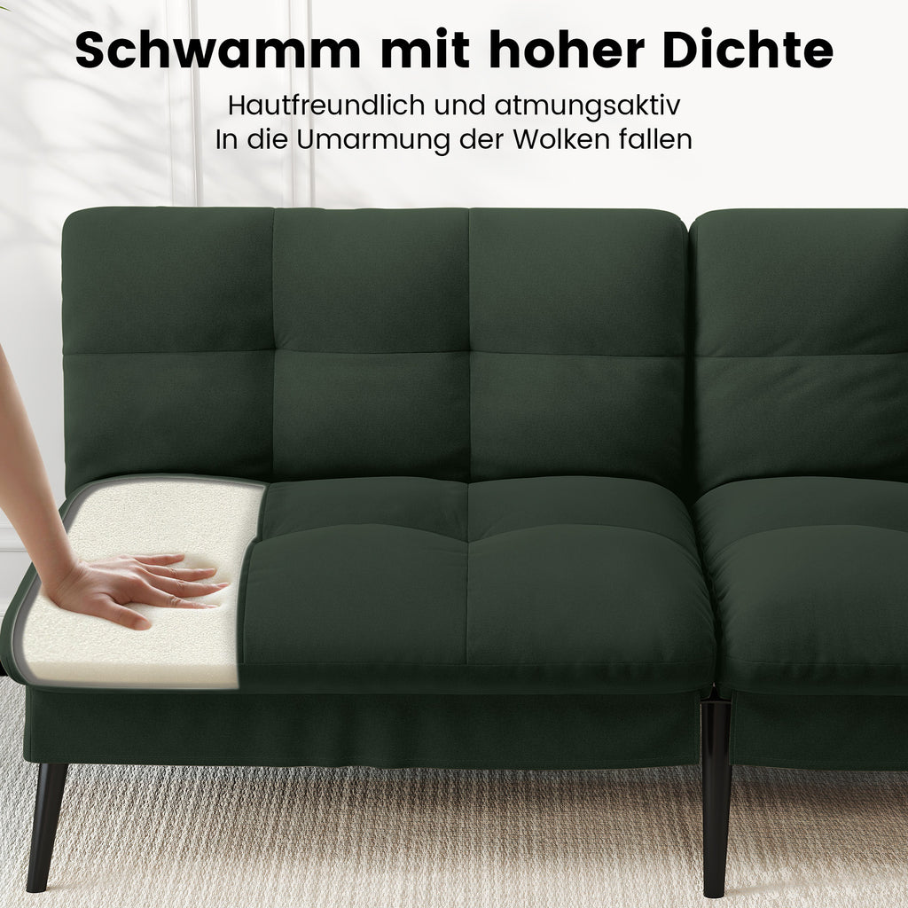 Sofa Schlafsofa, BLAU für Schlafzimmer und Bett – Detailansicht 36