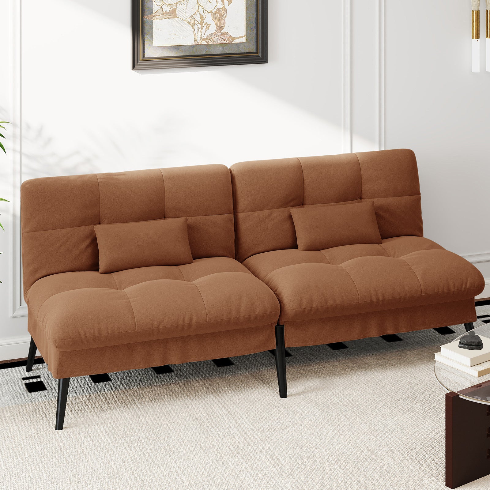 Sofa Schlafsofa, BLAU für Schlafzimmer und Bett – Detailansicht 37