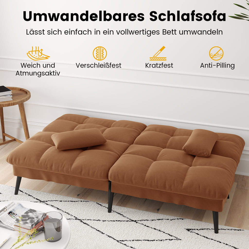Sofa Schlafsofa, BLAU für Schlafzimmer und Bett – Detailansicht 41