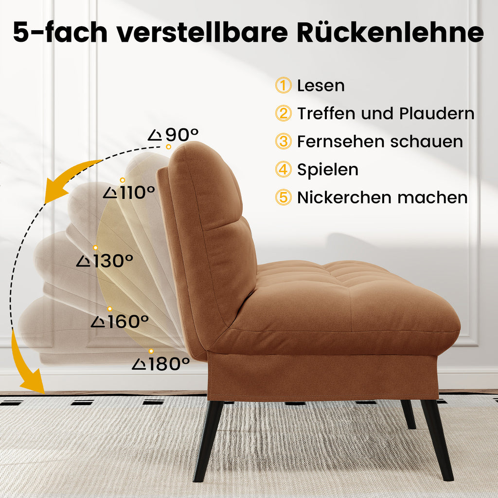 Sofa Schlafsofa, BLAU für Schlafzimmer und Bett – Detailansicht 42