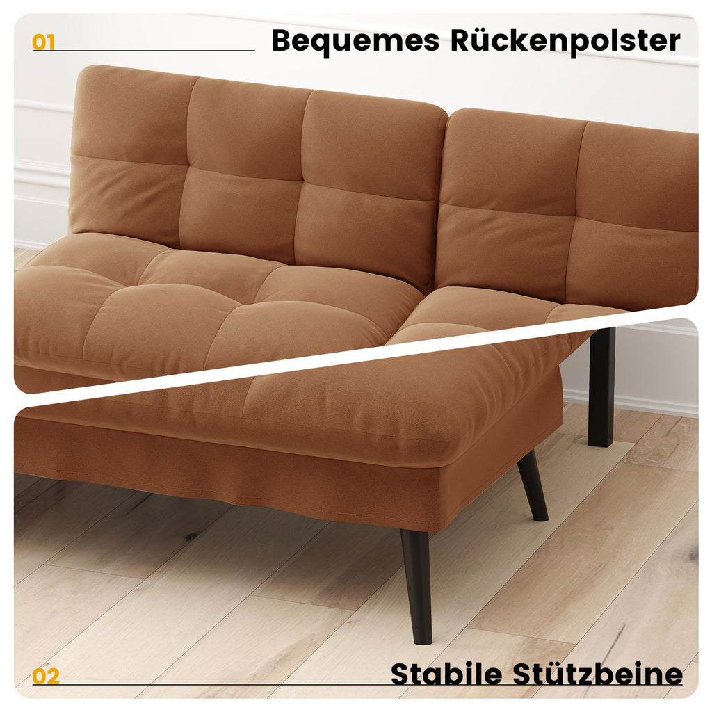 Sofa Schlafsofa, BLAU für Schlafzimmer und Bett – Detailansicht 44