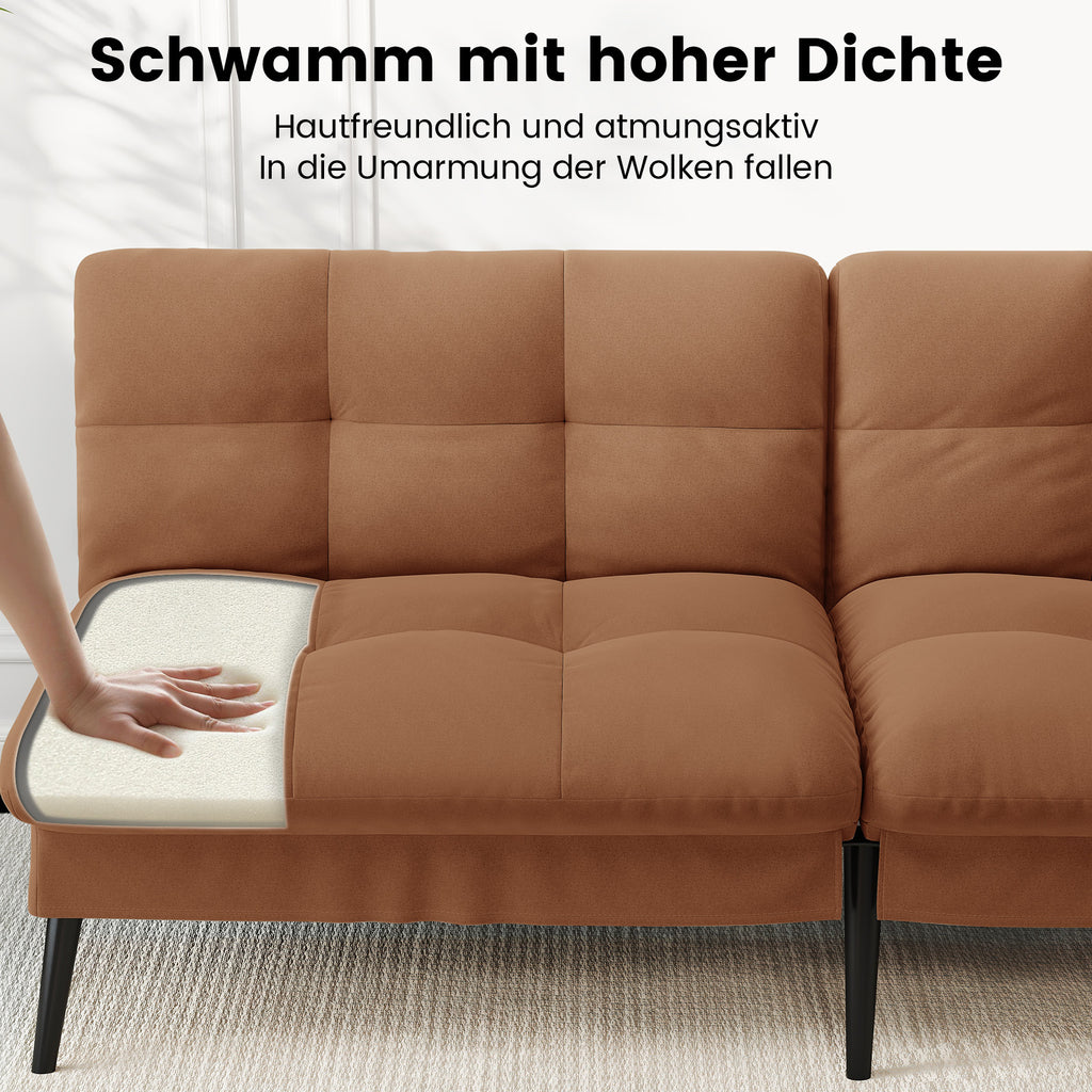 Sofa Schlafsofa, BLAU für Schlafzimmer und Bett – Detailansicht 45