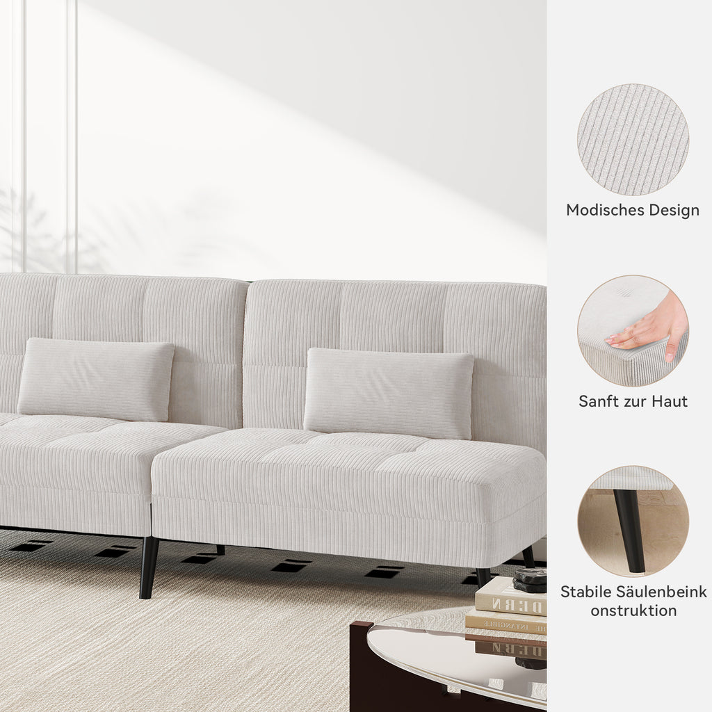 Sofa Schlafsofa, BLAU für Schlafzimmer und Bett – Detailansicht 48