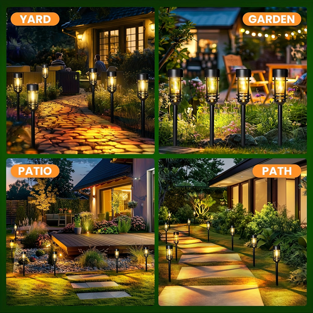 Solar-Außenleuchten, Solar-Wegeleuchten IPX5 für Garten – Detailansicht 5