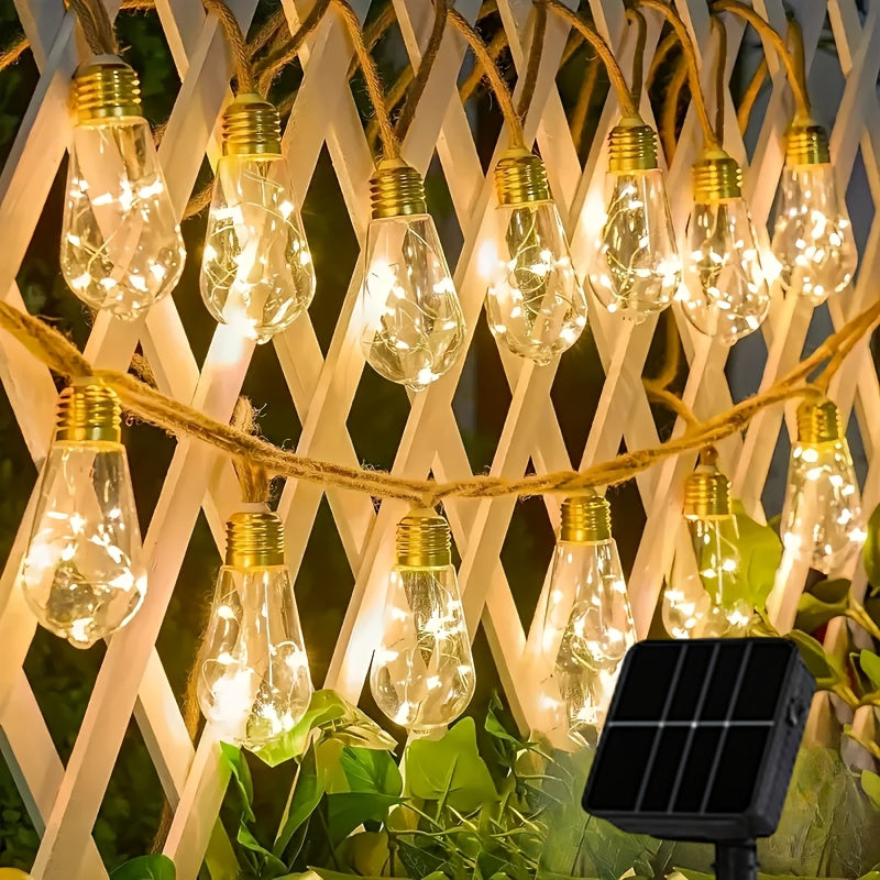 Solar-Feenlichterketten für den Außenbereich, Warmweiß für Camping und Reisen – Detailansicht 11