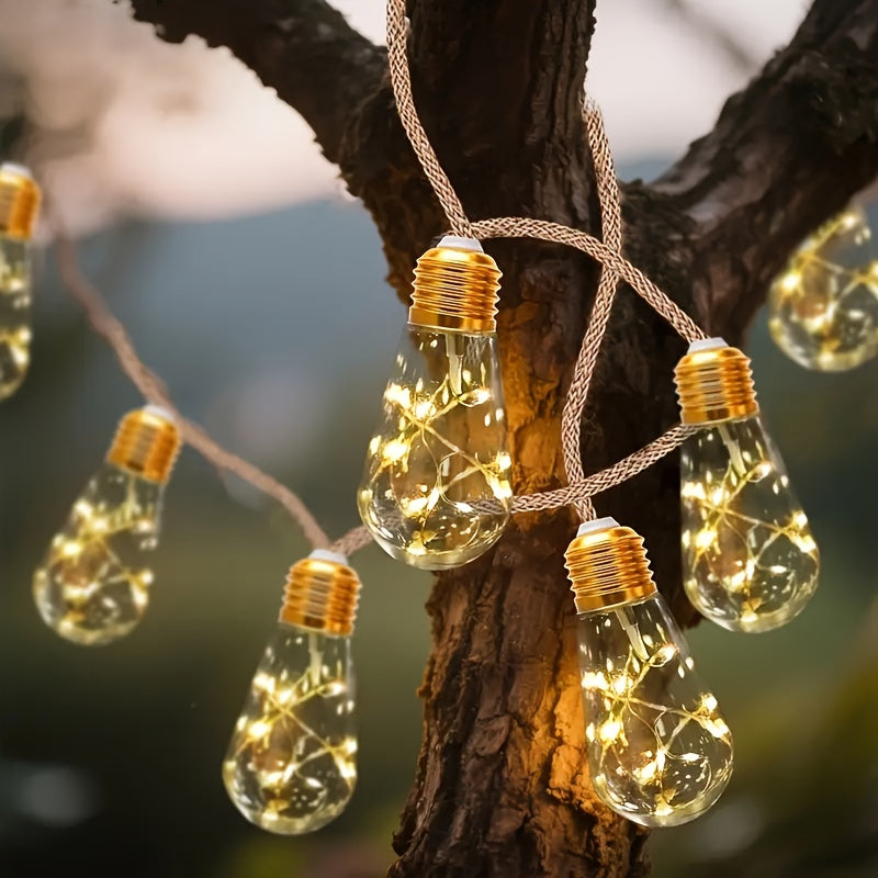 Solar-Feenlichterketten für den Außenbereich, Warmweiß für Camping und Reisen – Detailansicht 13