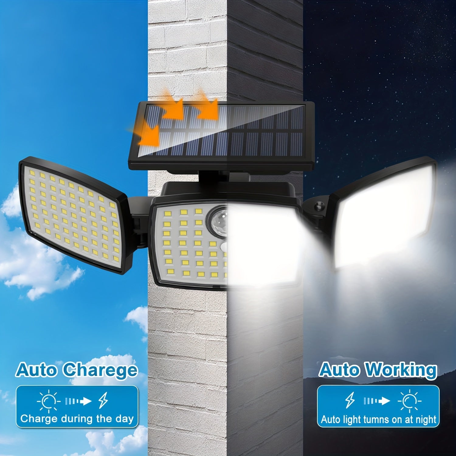 Solar-Flutlicht, 2 Stück für Terrasse und Garten – Detailansicht 21