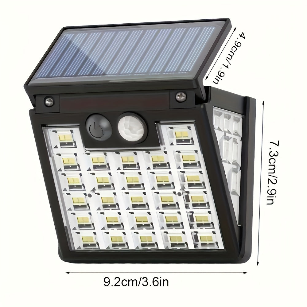 Solar-Flutlicht, 4 Stück für den Außenbereich und Zaun – Detailansicht 5