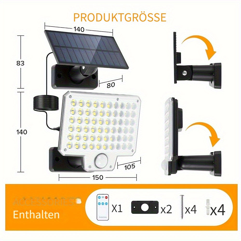 Solar-Flutlicht, LED-Beleuchtung für Schlafzimmer und Bett – Detailansicht 8