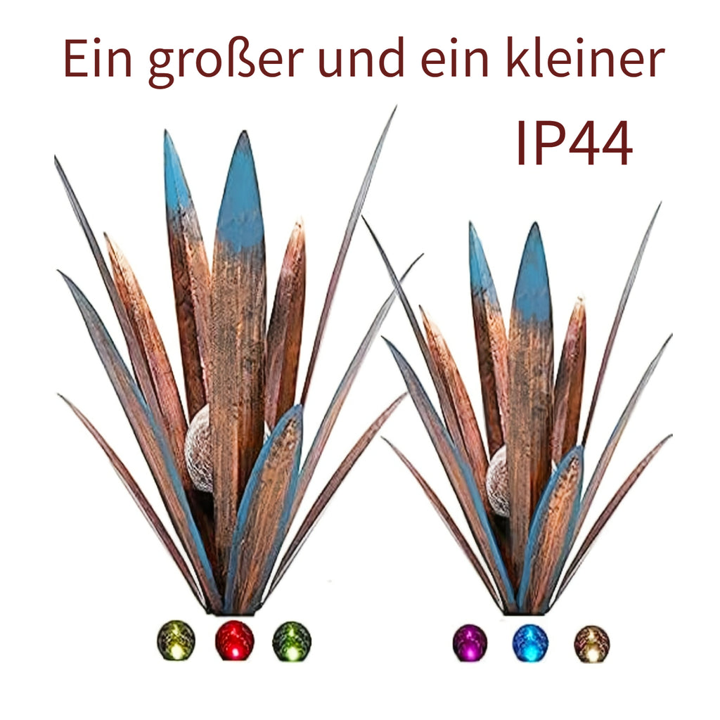 Solar-Gartenlaterne, Metall für Garten und Terrasse – Detailansicht 4