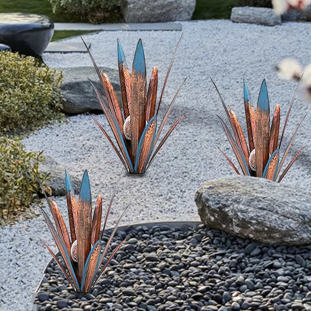 Solar-Gartenlaterne, Metall für Garten und Terrasse – Detailansicht 10