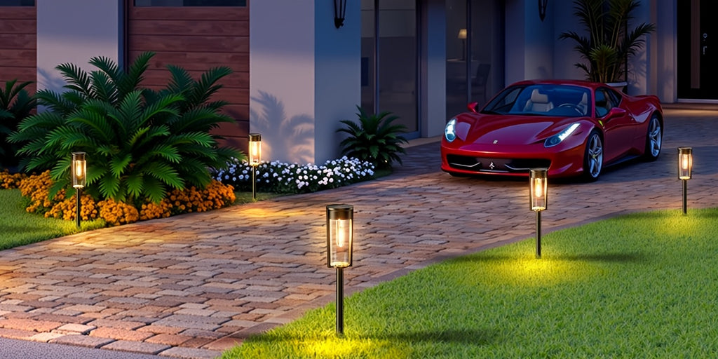 Solar-Gartenleuchte, 8er Pack für Garten und Terrasse – Detailansicht 11