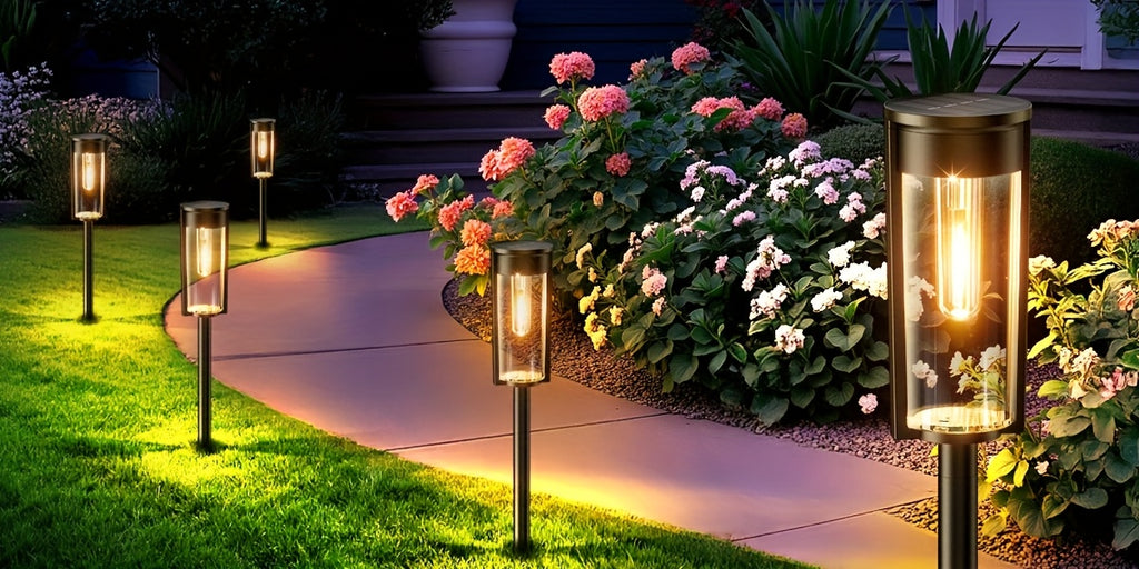 Solar-Gartenleuchte, 8er Pack für Garten und Terrasse – Detailansicht 12