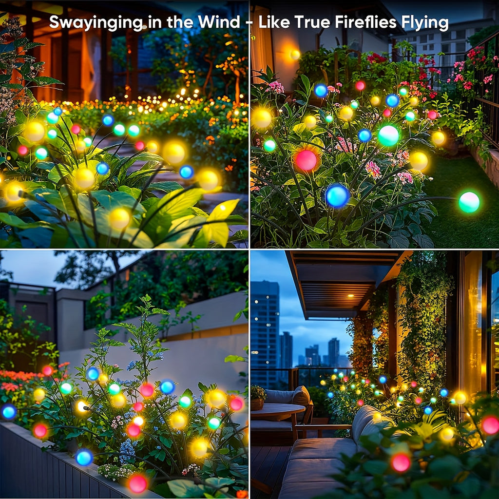 Solar-Glühwürmchen-Lichter, 800mAh für Garten und Terrasse – Detailansicht 10