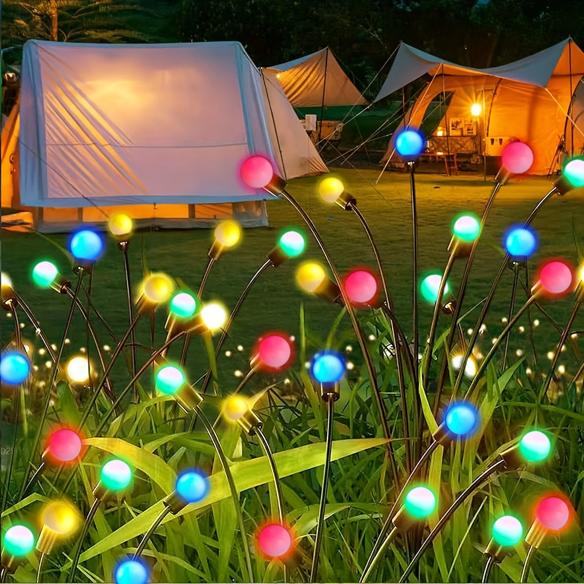 Solar-Glühwürmchen-Lichter, 800mAh für Garten und Terrasse – Detailansicht 11