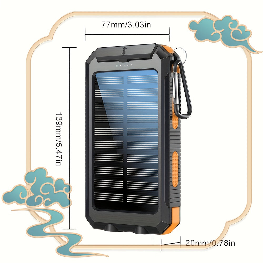 Solar Ladegerät, 20000mAh für Alltag und Wandern – Hauptansicht