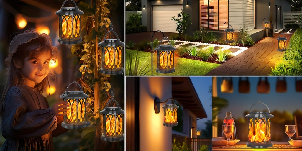 Solar-Laterne, 2er-Pack für Garten und Terrasse – Detailansicht 8