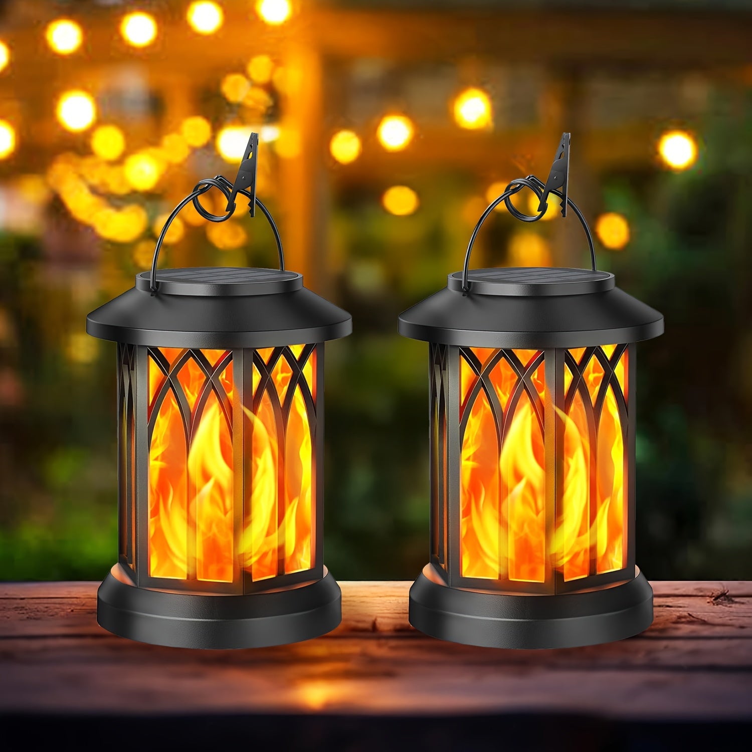 Solar Laterne Lichter, LED-Beleuchtung für Garten und Terrasse – Hauptansicht
