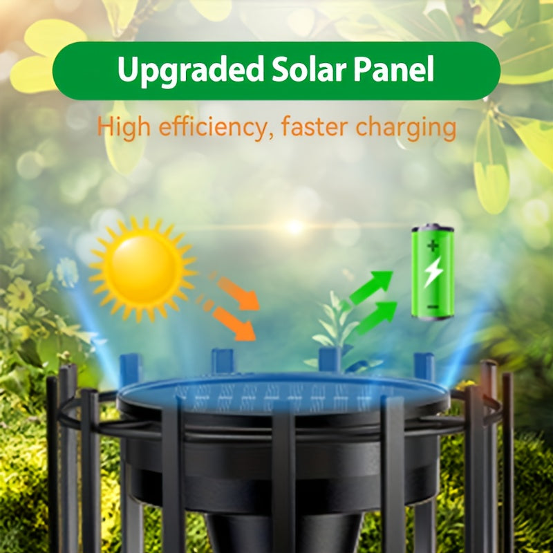 Solar- Laternen, Metall für Garten und Terrasse – Detailansicht 2