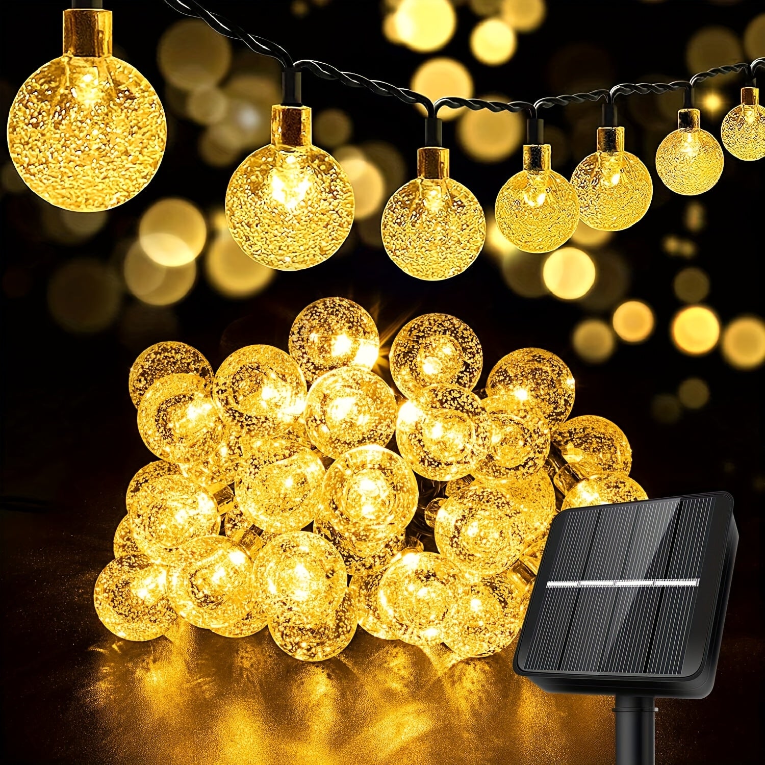 Solar-Lichterkette, 198LED-25Meter Außenlichterkette für Terrasse und Garten – Detailansicht 9
