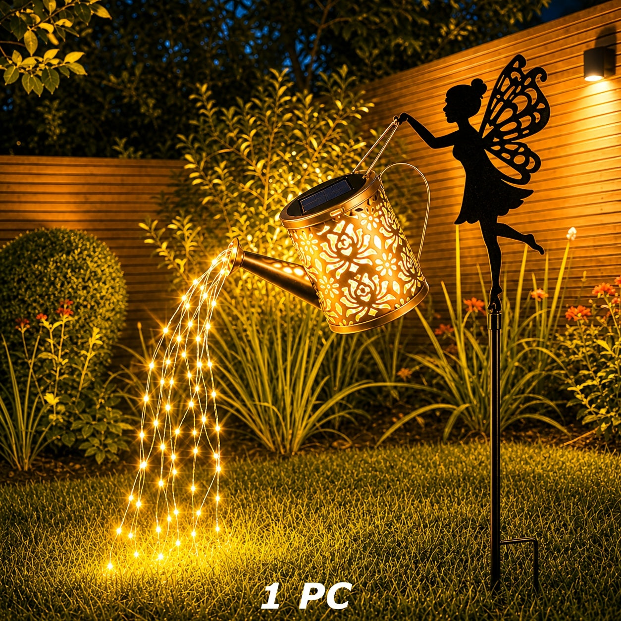 Solar-Lichterkette, 2 Stück für Garten und Terrasse – Detailansicht 3
