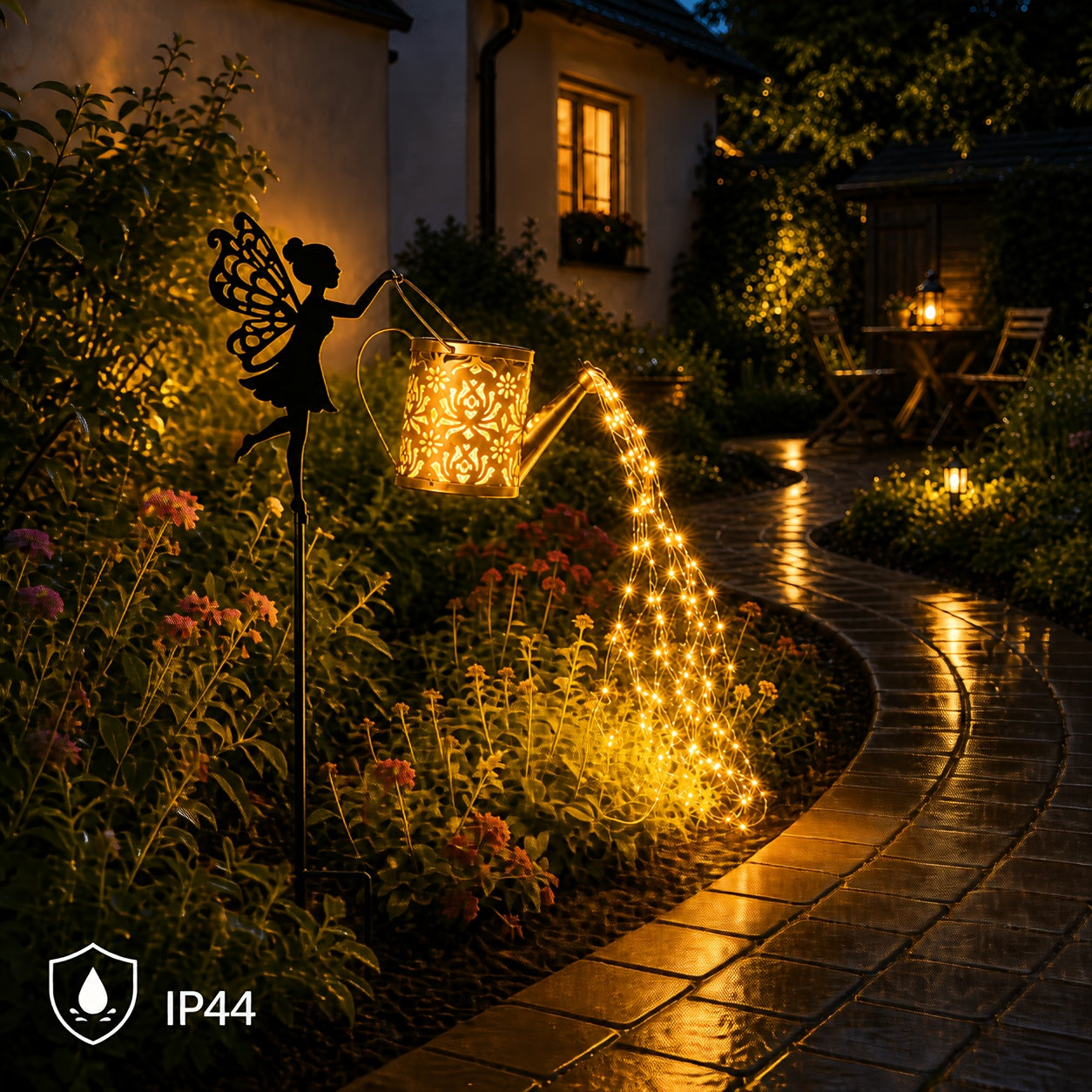 Solar-Lichterkette, 2 Stück für Garten und Terrasse – Detailansicht 7