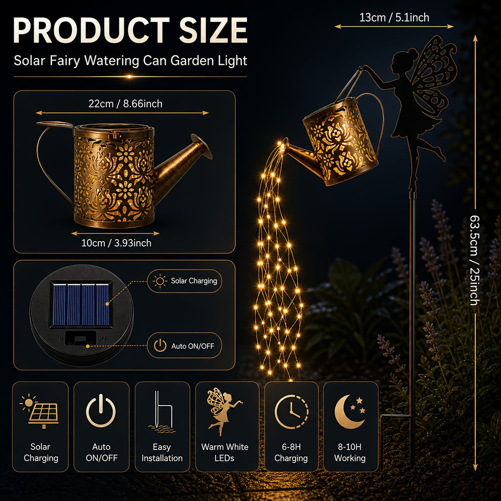 Solar-Lichterkette, 2 Stück für Garten und Terrasse – Detailansicht 9