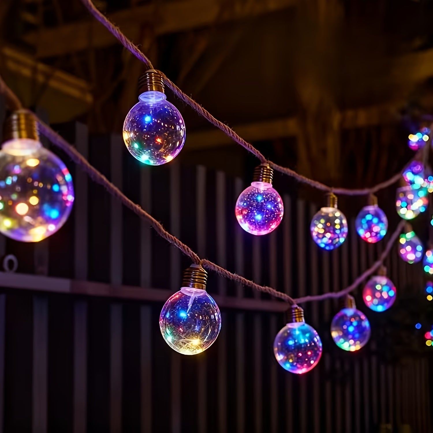 Solar-Lichterkette, 25 LEDs (8 Modi) für Garten und Außen – Detailansicht 10