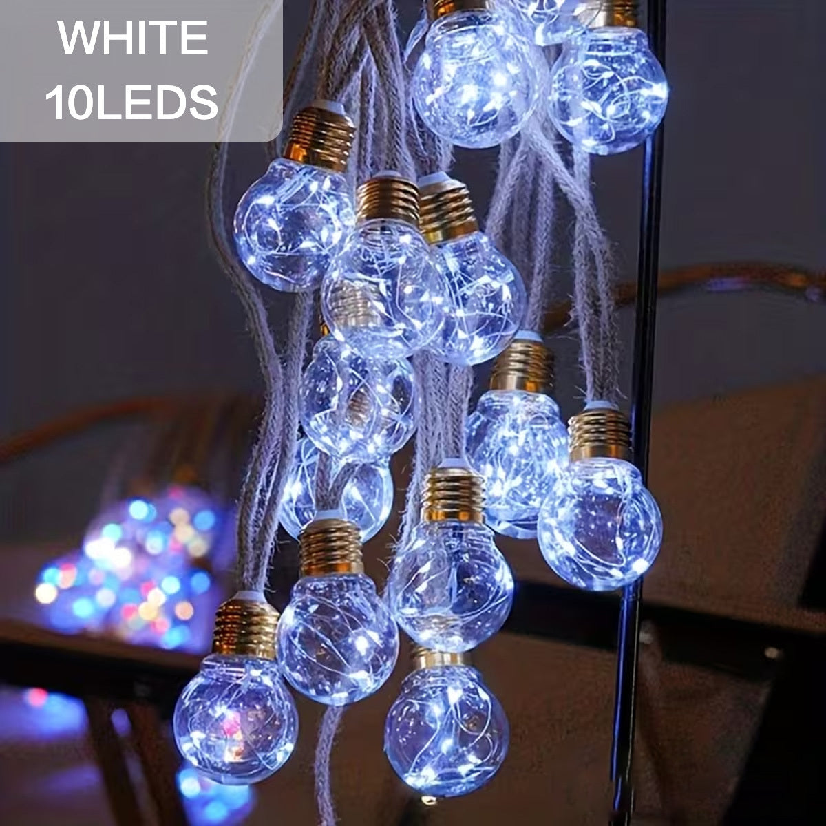 Solar-Lichterkette, 25 LEDs (8 Modi) für Garten und Außen – Detailansicht 15
