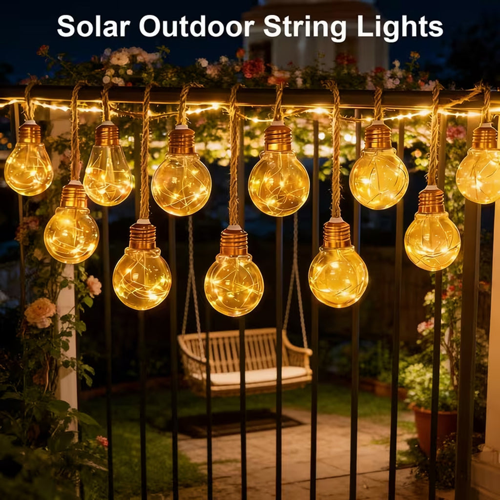 Solar-Lichterkette, 25 LEDs (8 Modi) für Garten und Außen – Detailansicht 16