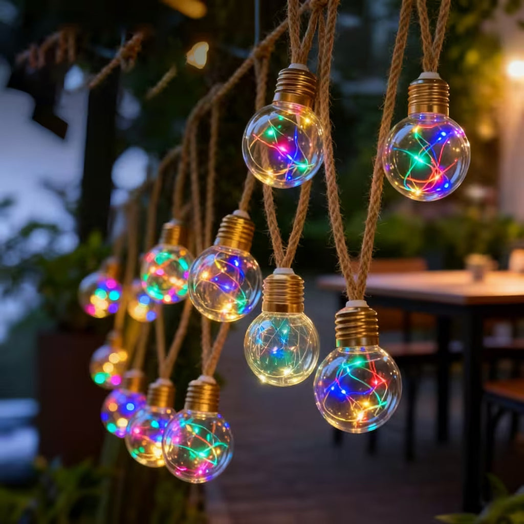 Solar-Lichterkette, 25 LEDs (8 Modi) für Garten und Außen – Detailansicht 20