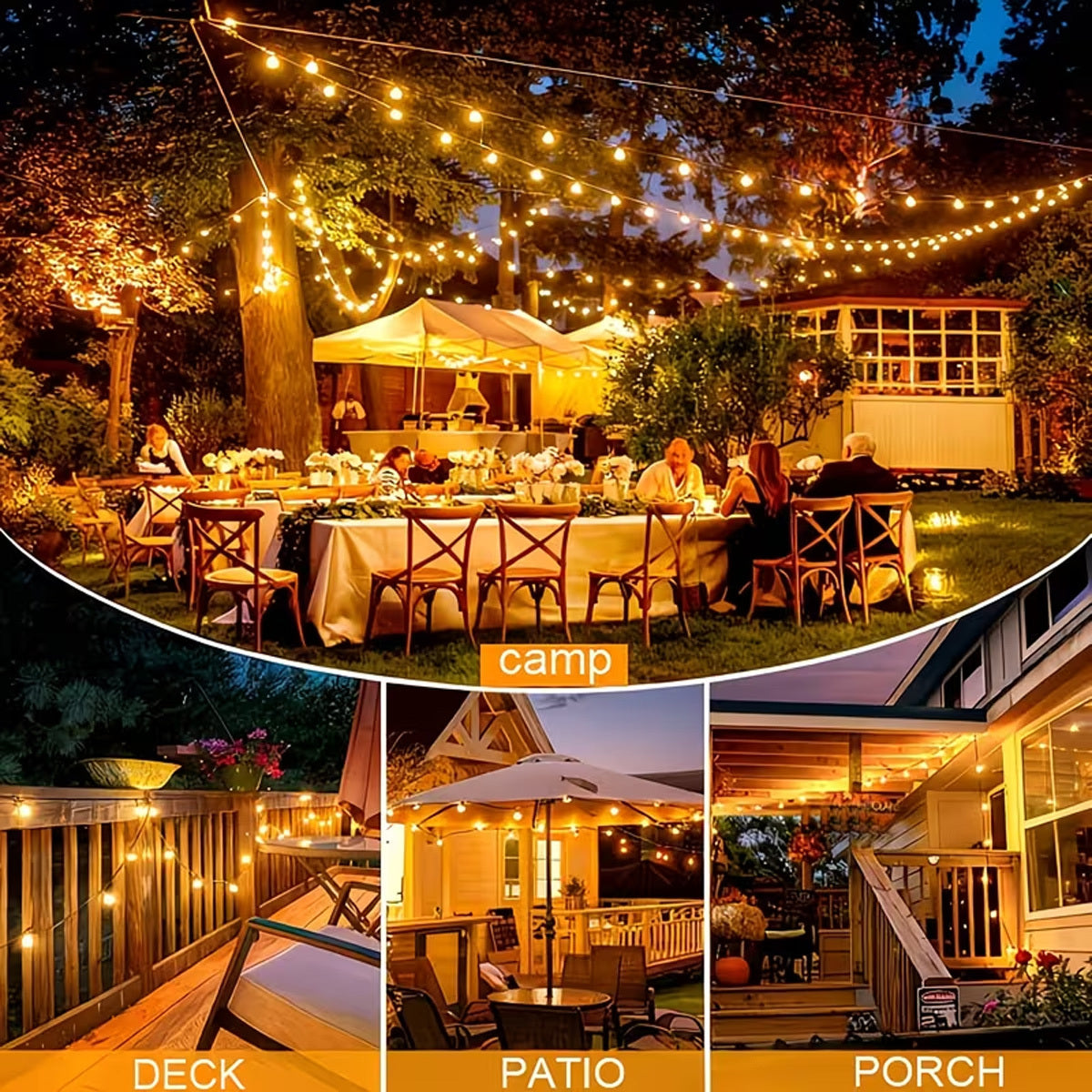 Solar-Lichterkette, 25 LEDs (8 Modi) für Garten und Außen – Detailansicht 25