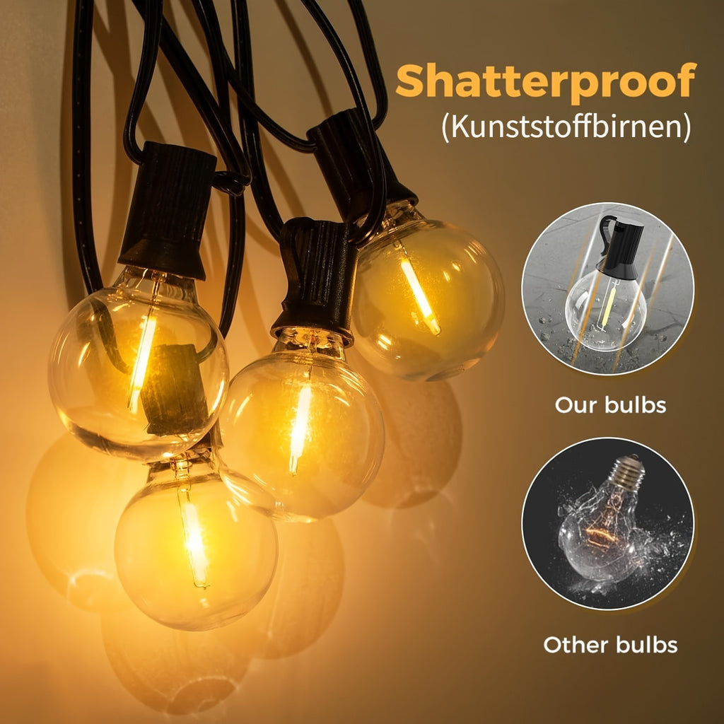 Solar-Lichterkette, 9,5M/31,17FT 25 Glühbirnen+1 Ersatz für Bett und Schlafzimmer – Detailansicht 14