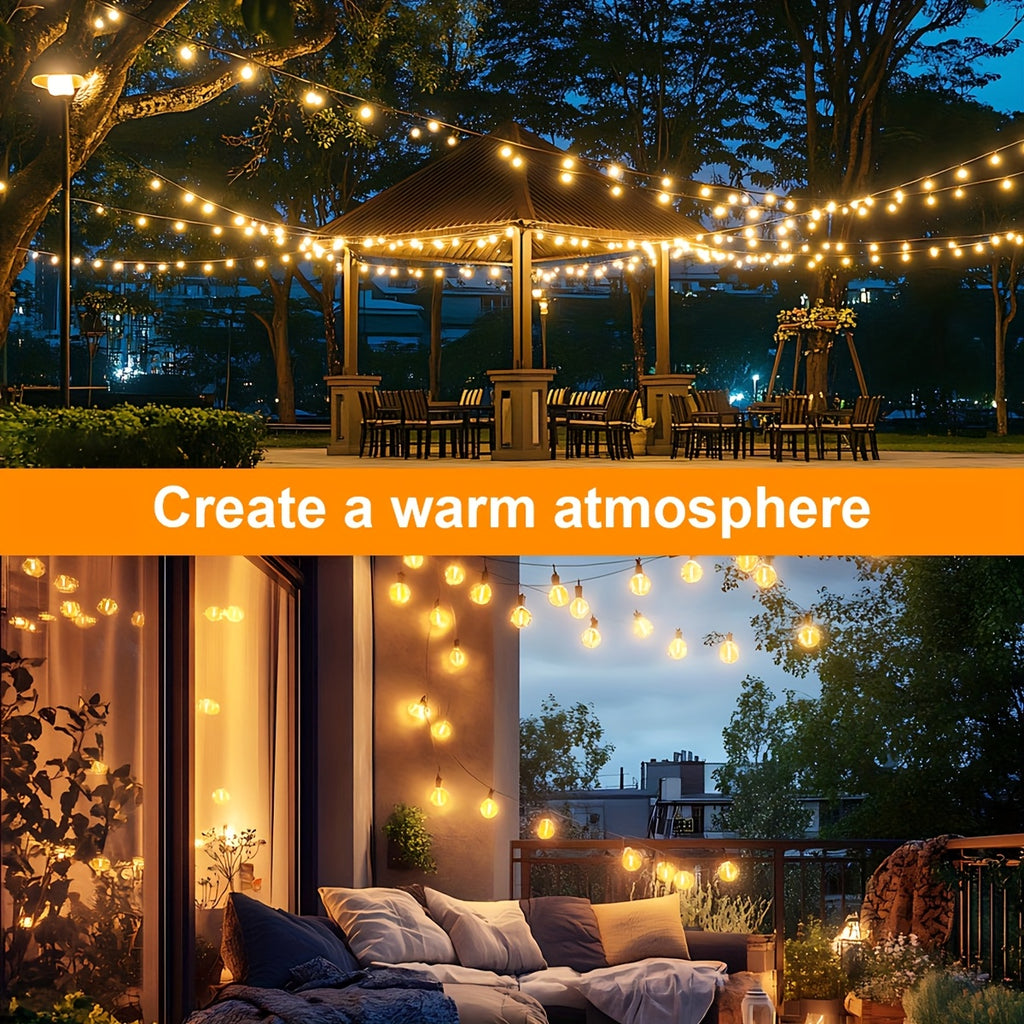 Solar-Lichterkette, 9,5M/31,17FT 25 Glühbirnen+1 Ersatz für Bett und Schlafzimmer – Detailansicht 16