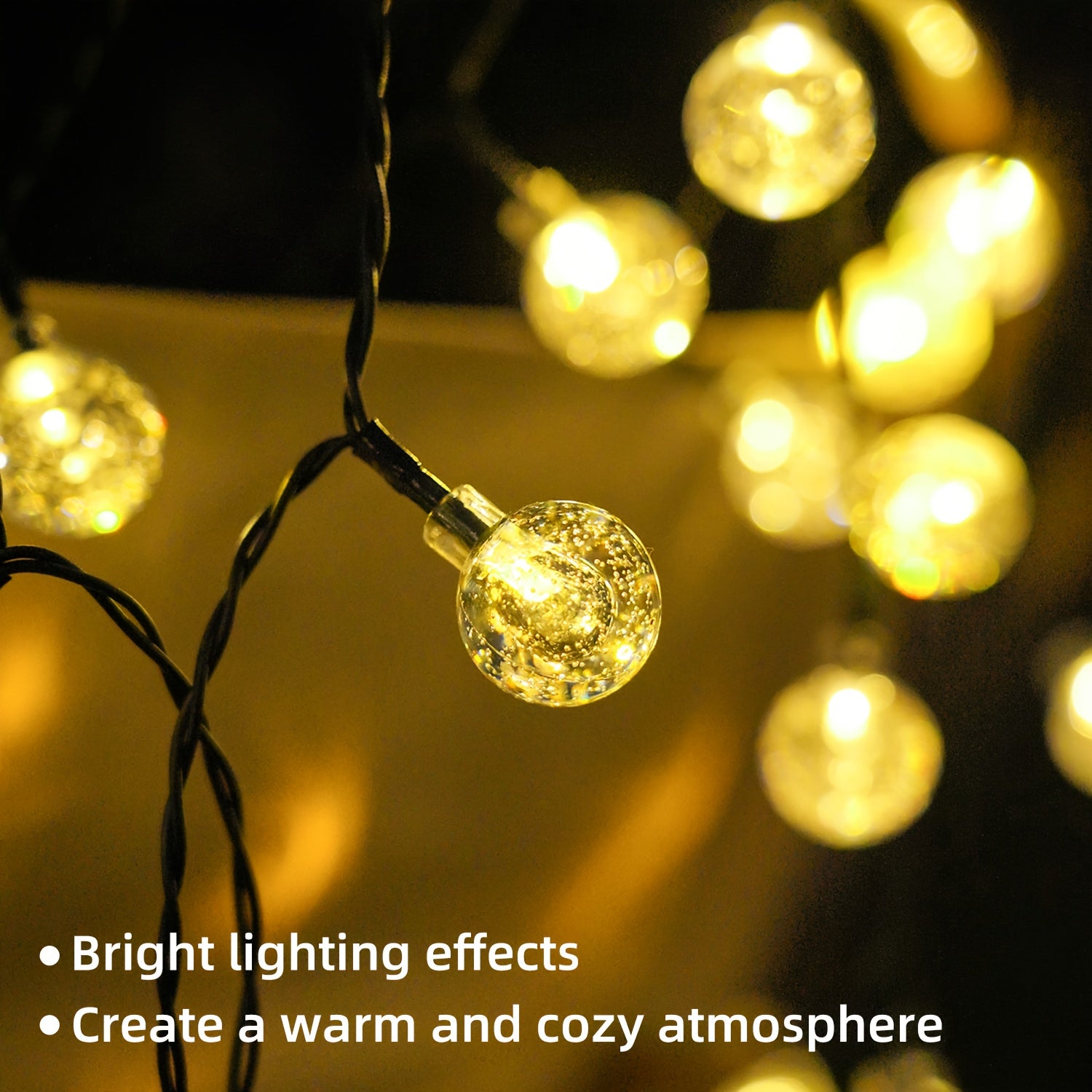 Solar-Lichterkette, Mehrfarbig für Terrasse – Detailansicht 8