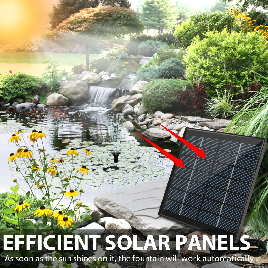 Solar Schwimmender Wasserbrunnen Pumpe, 2.5W für Garten und Terrasse – Detailansicht 4