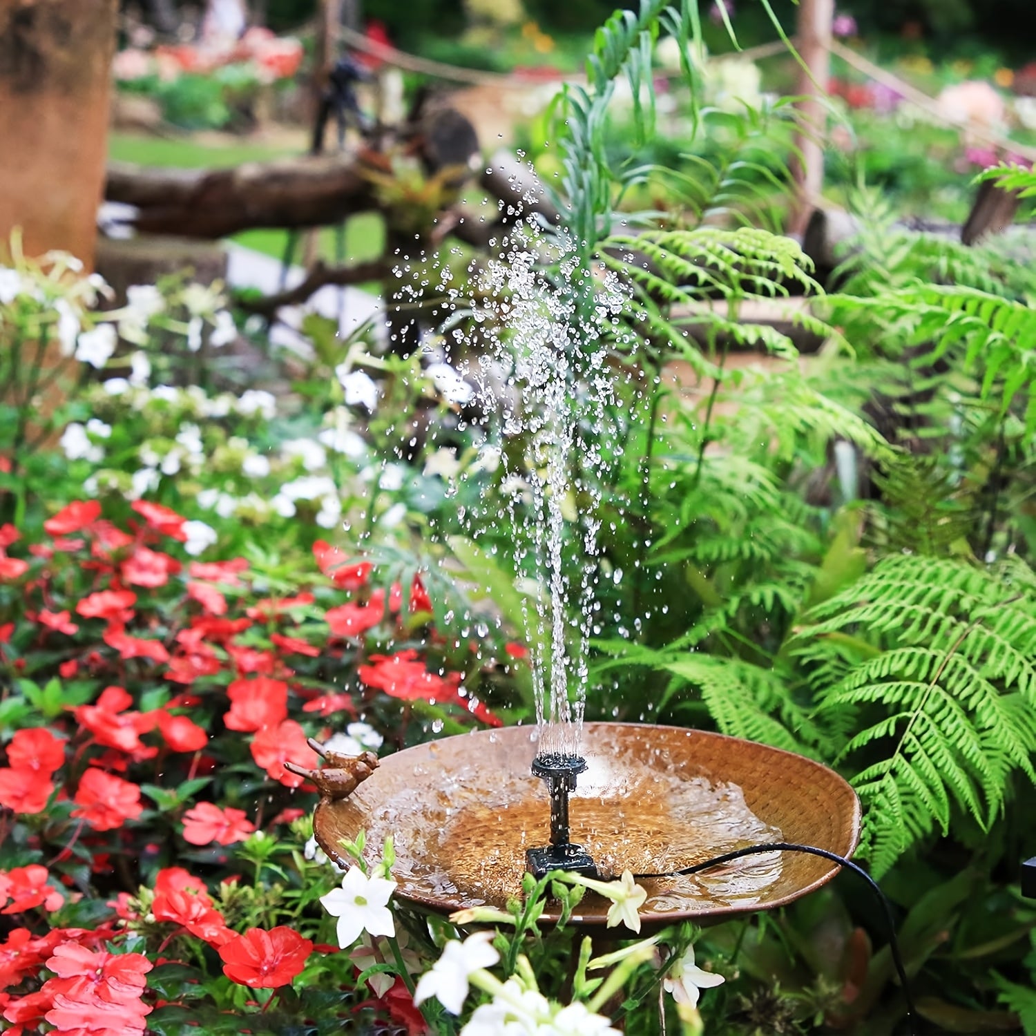 Solar Schwimmender Wasserbrunnen Pumpe, 2.5W für Garten und Terrasse – Detailansicht 10