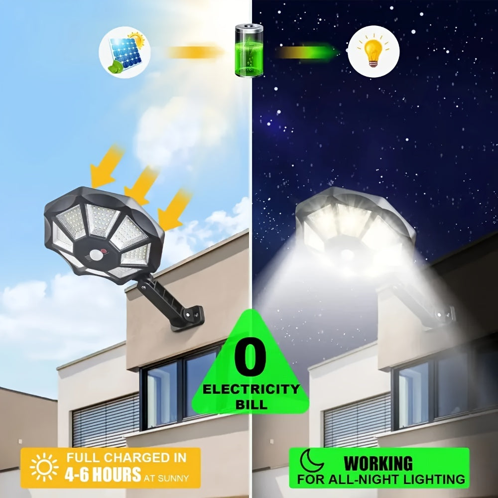 Solar-Straßenleuchte, 360° drehbar für Schlafzimmer und Bett – Detailansicht 11