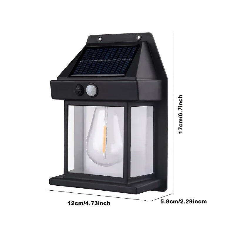 Solar-Wandleuchte, 10 Stück für Garten und Terrasse – Detailansicht 4