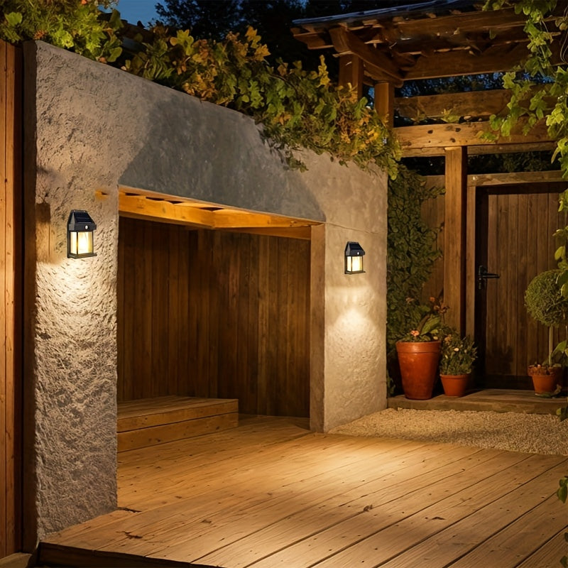 Solar-Wandleuchte, 10 Stück für Garten und Terrasse – Detailansicht 9