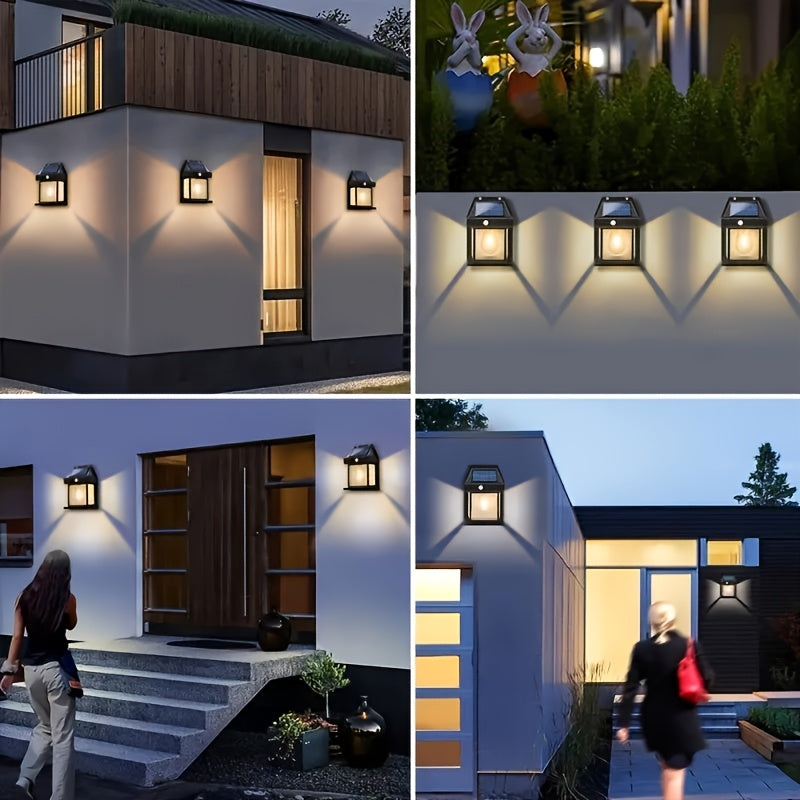 Solar-Wandleuchte, 8 Stück für Garten und Terrasse – Detailansicht 5