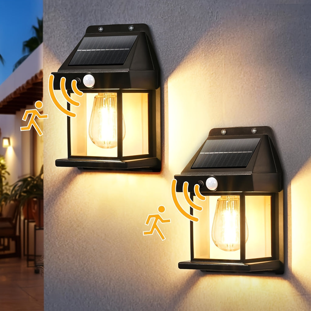 Solar-Wandleuchte, 8 Stück für Garten und Terrasse – Detailansicht 7