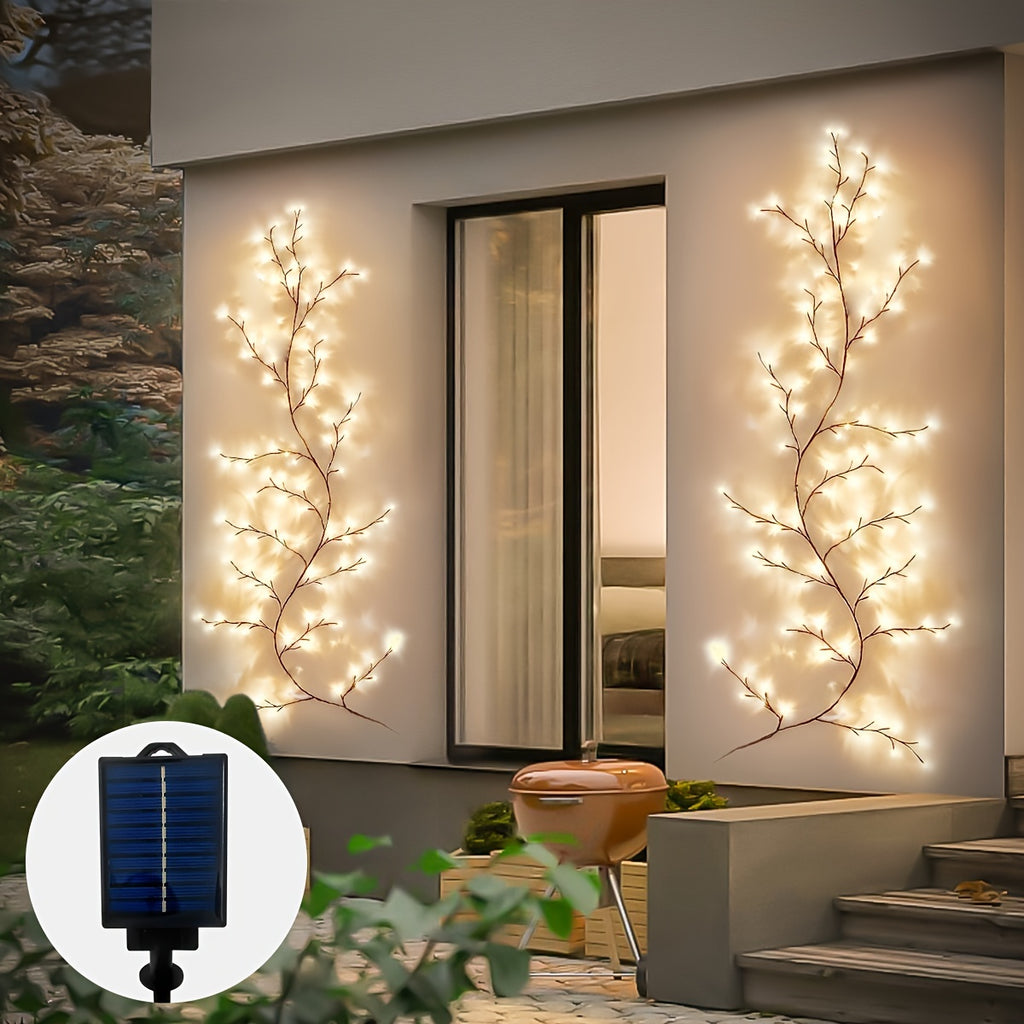 Solar-Weidenranken-Licht für Heimdekoration, LED-Beleuchtung für Schlafzimmer und Bett – Hauptansicht