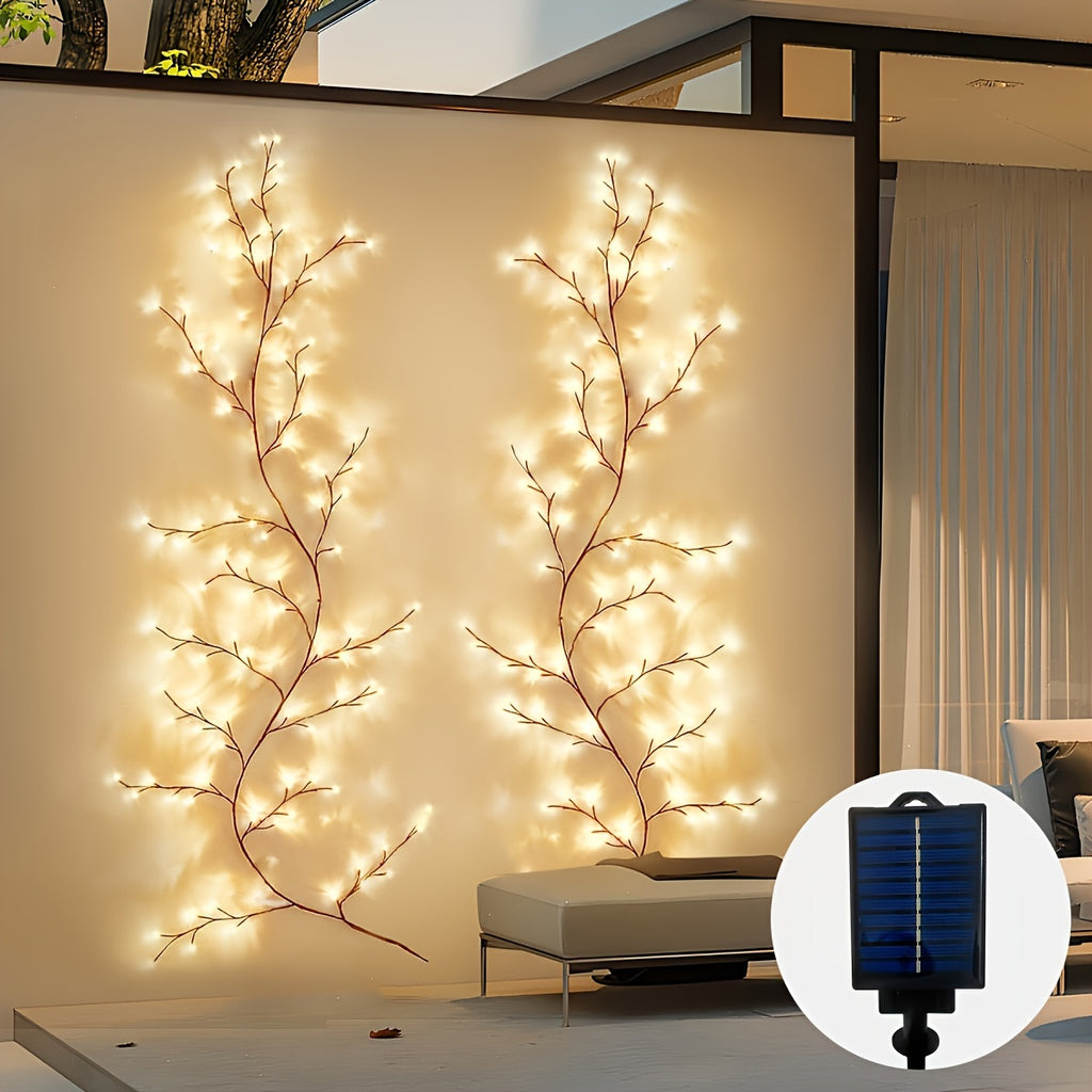 Solar-Weidenranken-Licht für Heimdekoration, LED-Beleuchtung für Schlafzimmer und Bett – Detailansicht 2