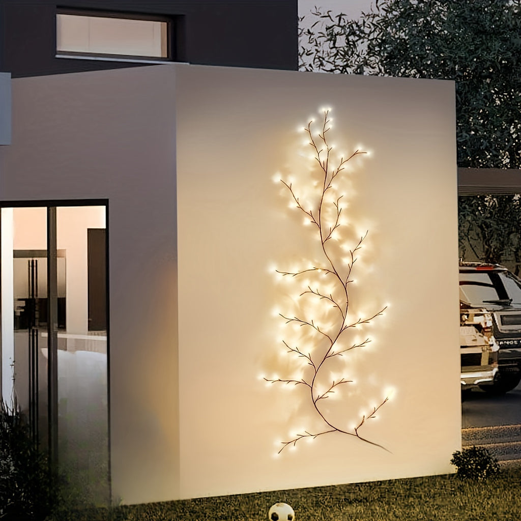 Solar-Weidenranken-Licht für Heimdekoration, LED-Beleuchtung für Schlafzimmer und Bett – Detailansicht 6