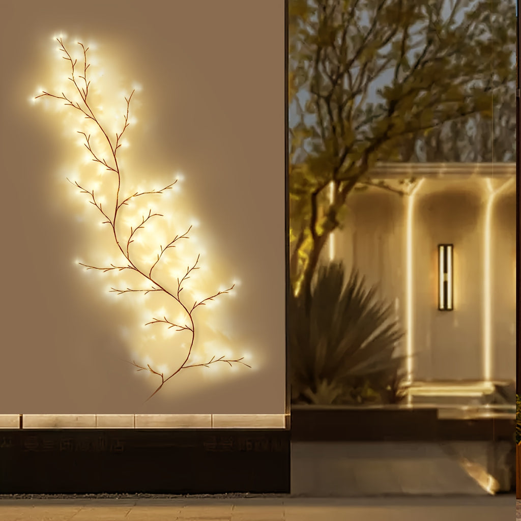 Solar-Weidenranken-Licht für Heimdekoration, LED-Beleuchtung für Schlafzimmer und Bett – Detailansicht 7