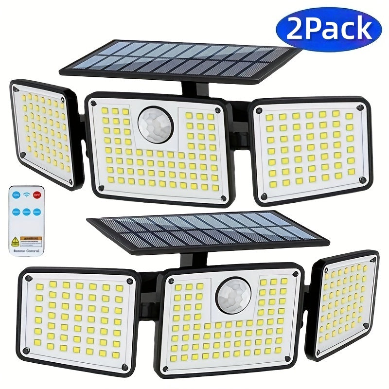 Solarbetriebene Wandleuchte, 2 Stück/Packung für Terrasse und Garten – Detailansicht 2