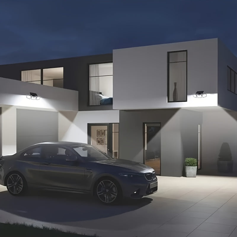 Solarbetriebene Wandleuchte, 2 Stück/Packung für Terrasse und Garten – Detailansicht 8
